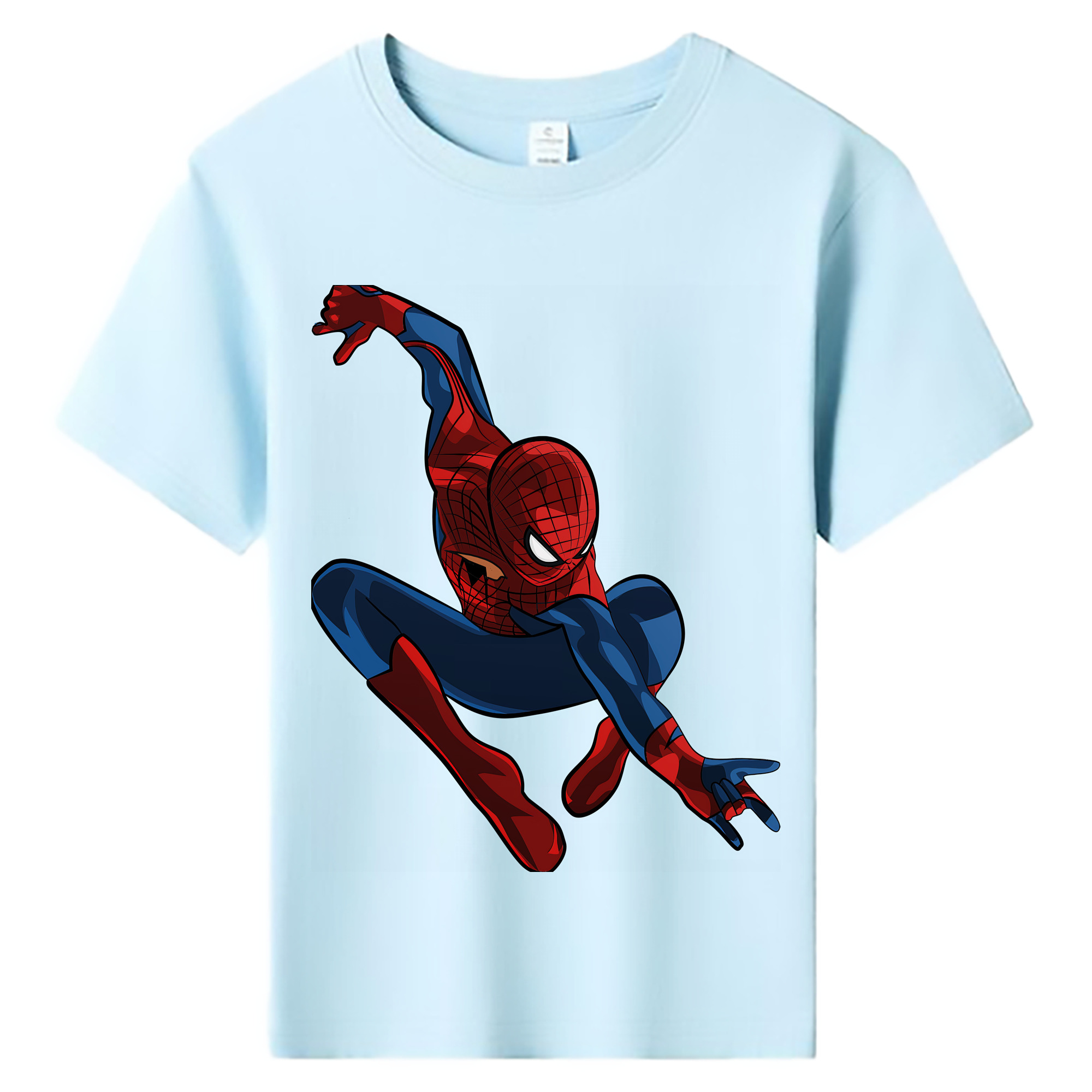 （画像用） Spider Man スパイダーマン 綿100％キッズTシャツ（フロントプリント）